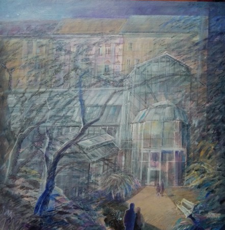 Botanická zahrada, 2016, 50x50, akryl